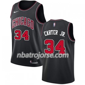 Män Chicago Bulls Tröja Wendell Carter Jr 34 Nike Svart Swingman